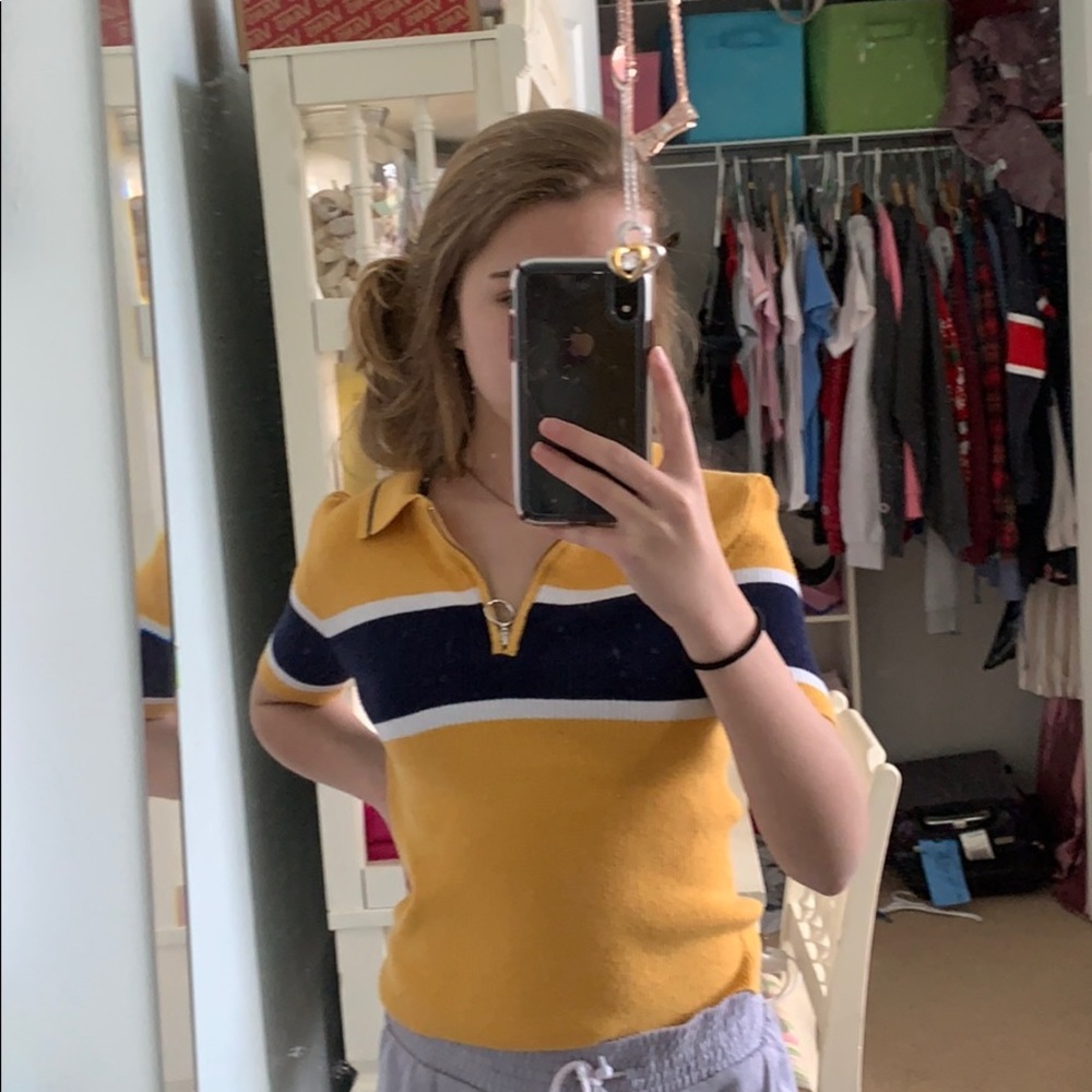 kendall & kylie collection zip up tee